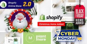 Plantmore - Flower Nursery Christmas Shopify Theme