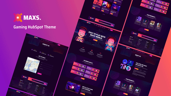 Maxs- Gaming HubSpot Theme