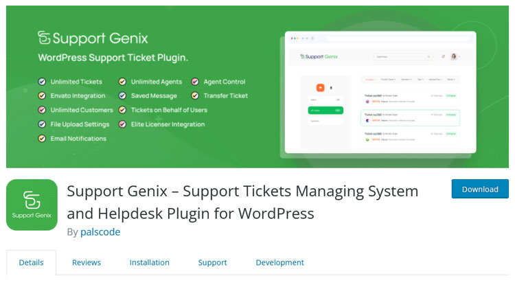 SupportGenix - WordPress Support Ticket Plugin